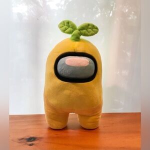 AMONG US 12” Large Yellow Lemon Stuffed Plush Toy Gaming Character Toys Stuffy